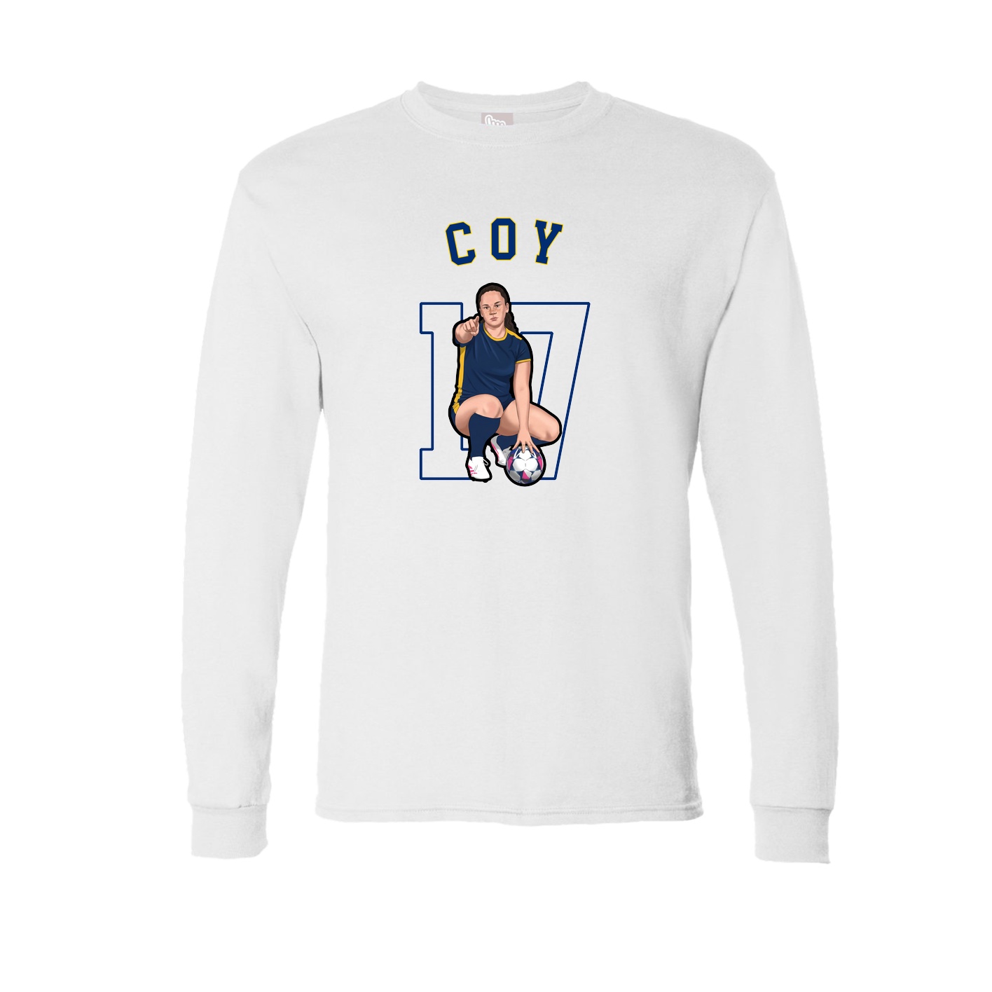 Long Sleeve Tee — Shirsey Arch in White