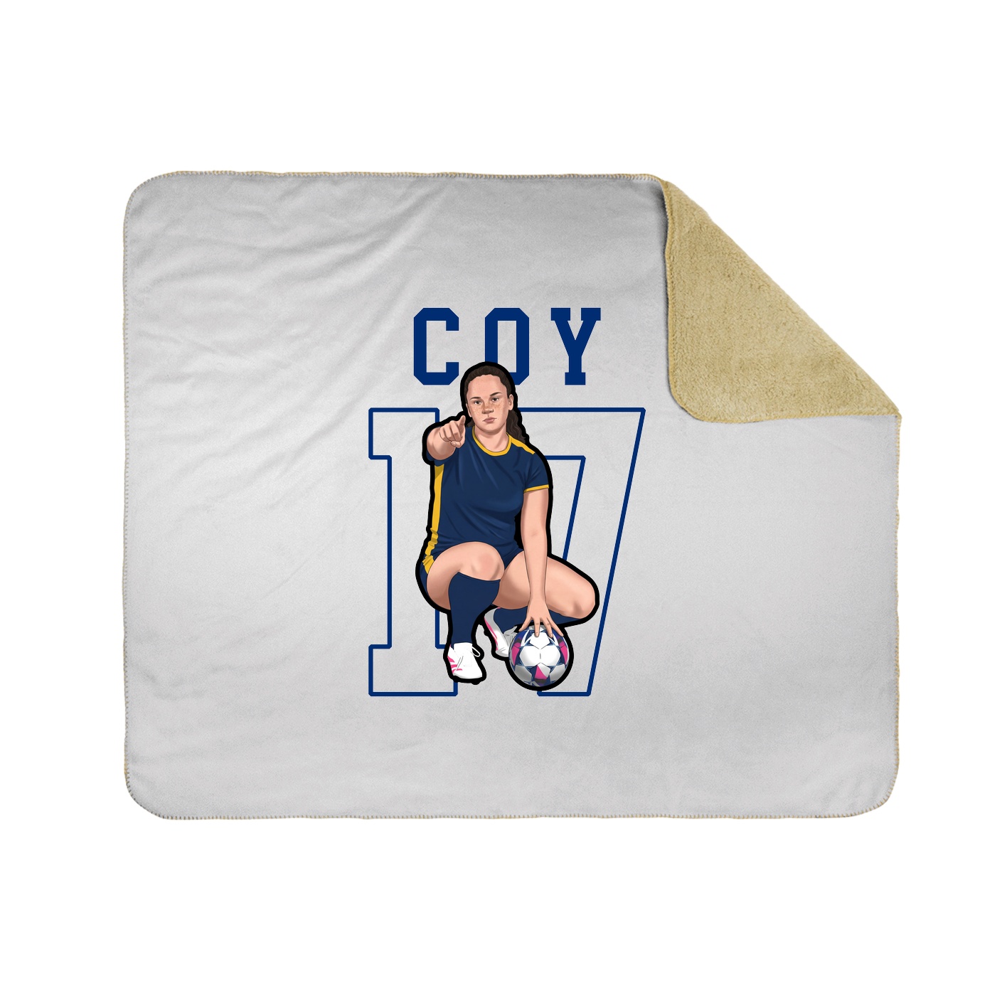 50x60 Sherpa Lined Throw Blanket