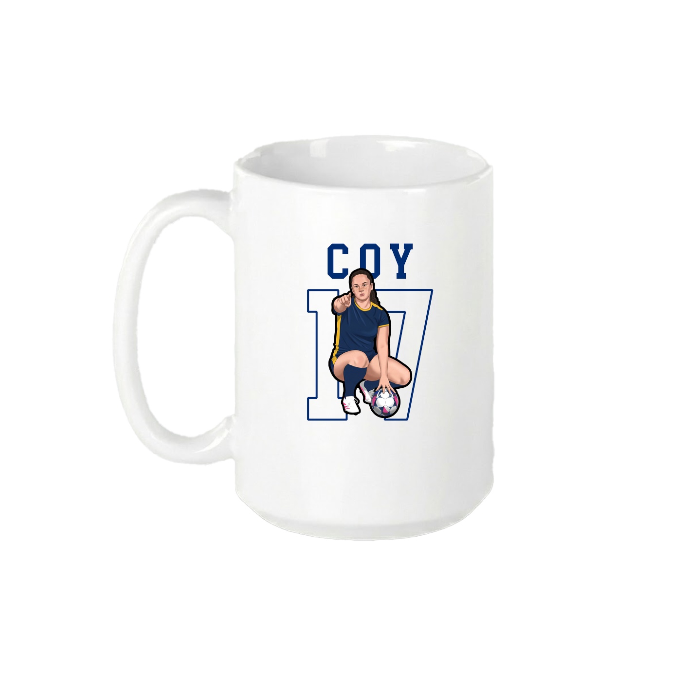 15oz Coffee Mug — Shirsey in White