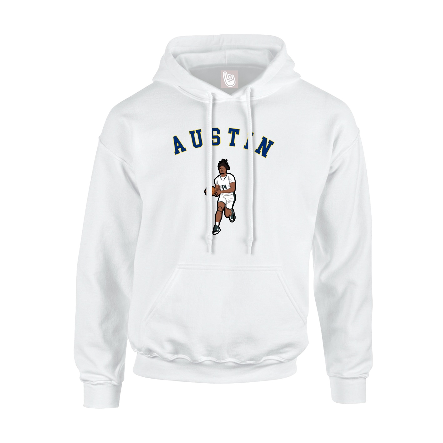 Youth Hoodie — Shirsey Arch in White