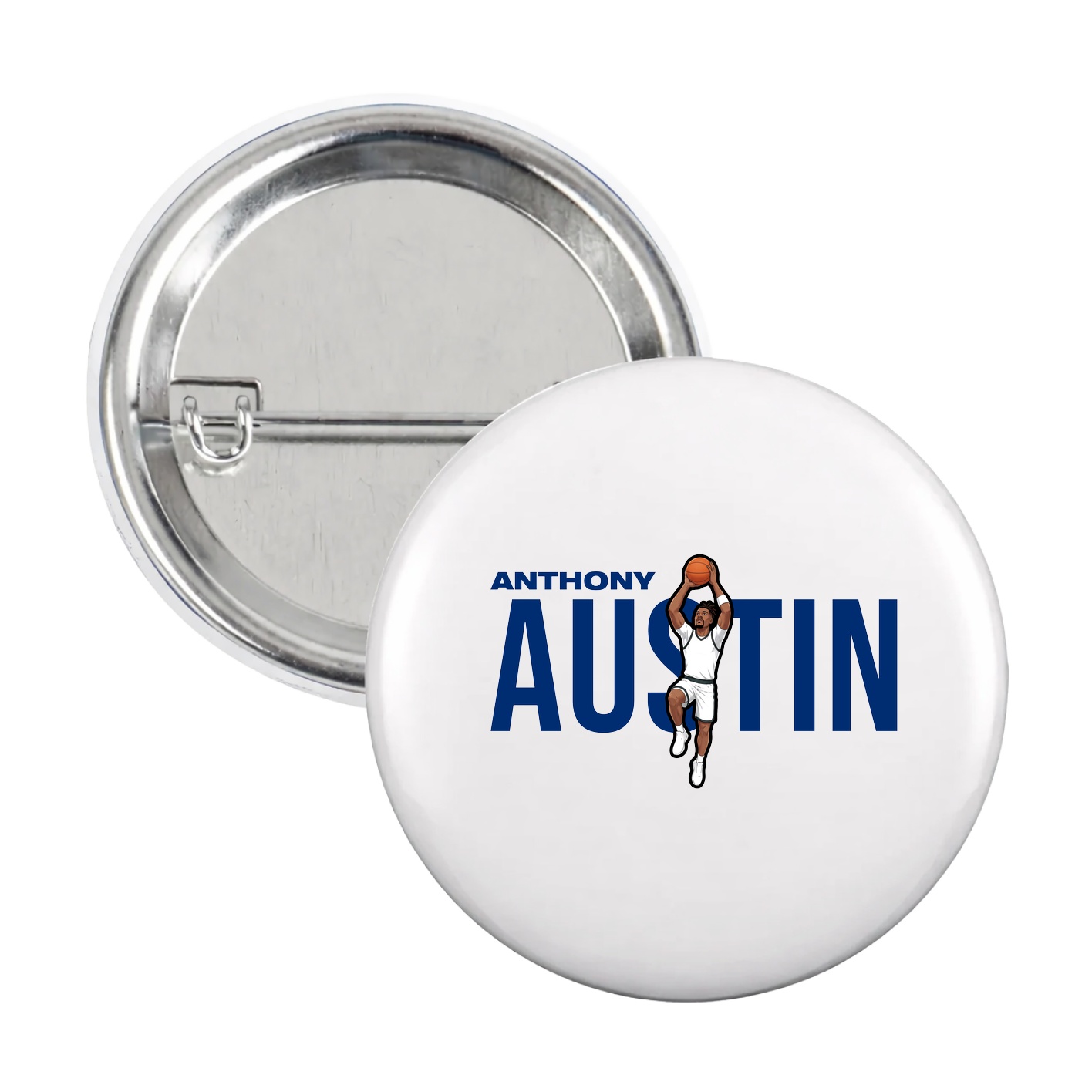 Game Day Button — Player Name in White