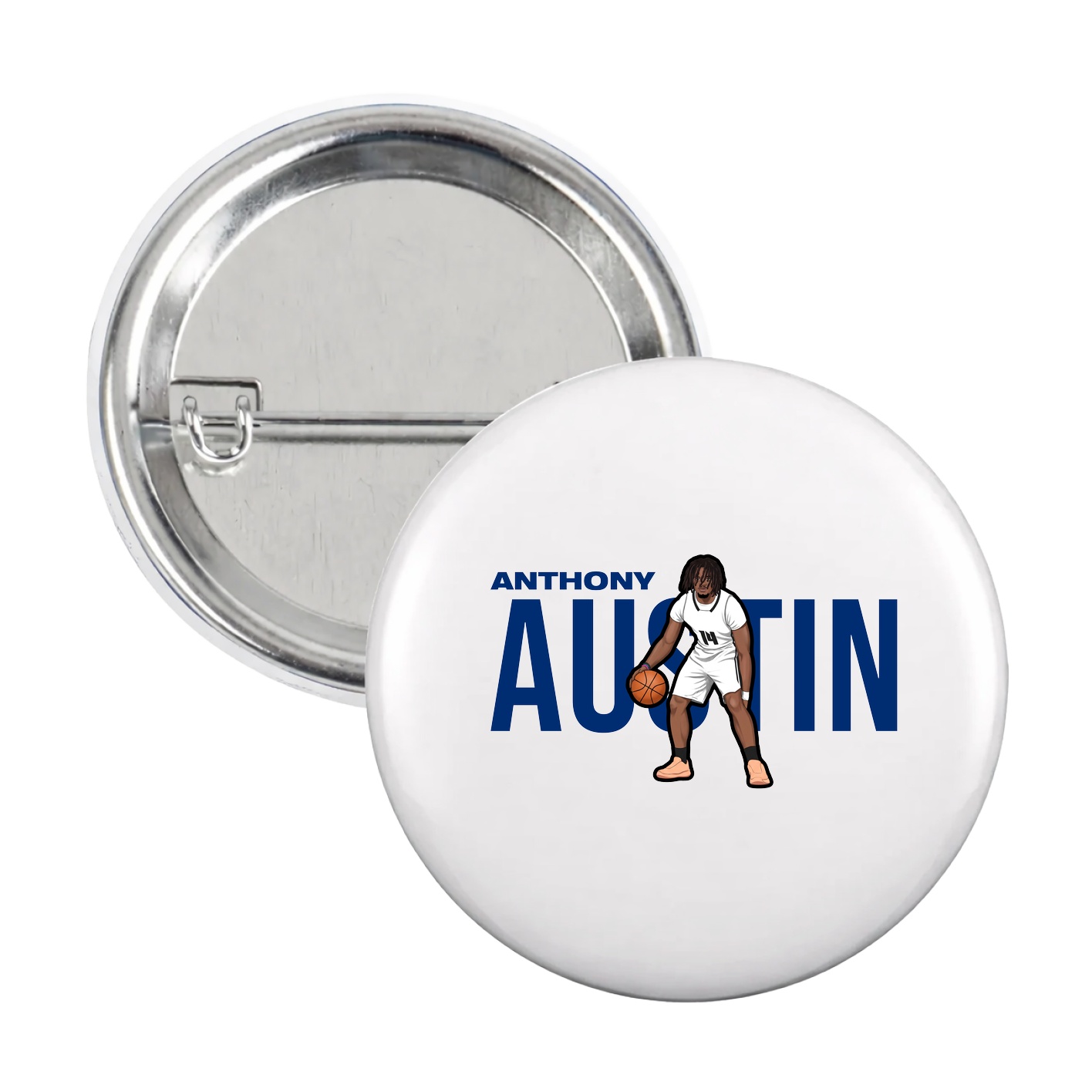 Game Day Button — Player Name in White