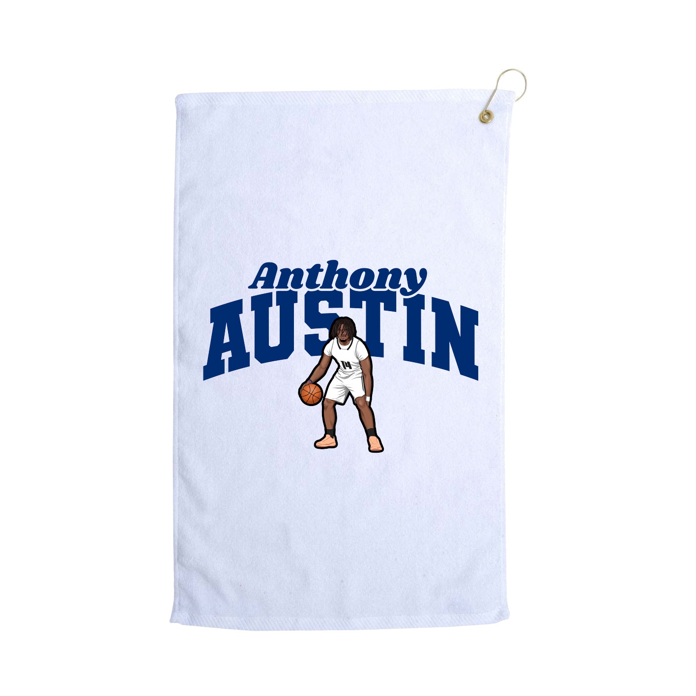 Golf Towel — Signature Arch in White