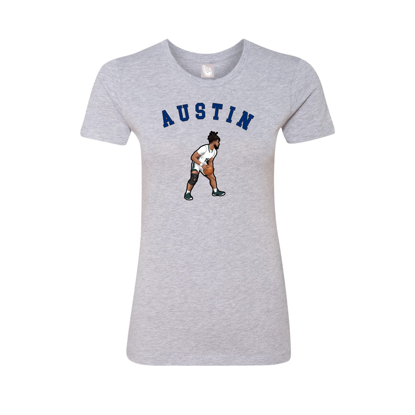 Fitted Women's Tee — Shirsey Arch in Grey