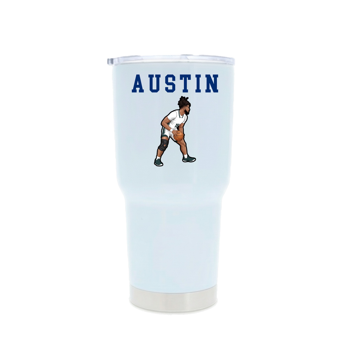 30oz Stainless Steel Tumbler — Shirsey in White
