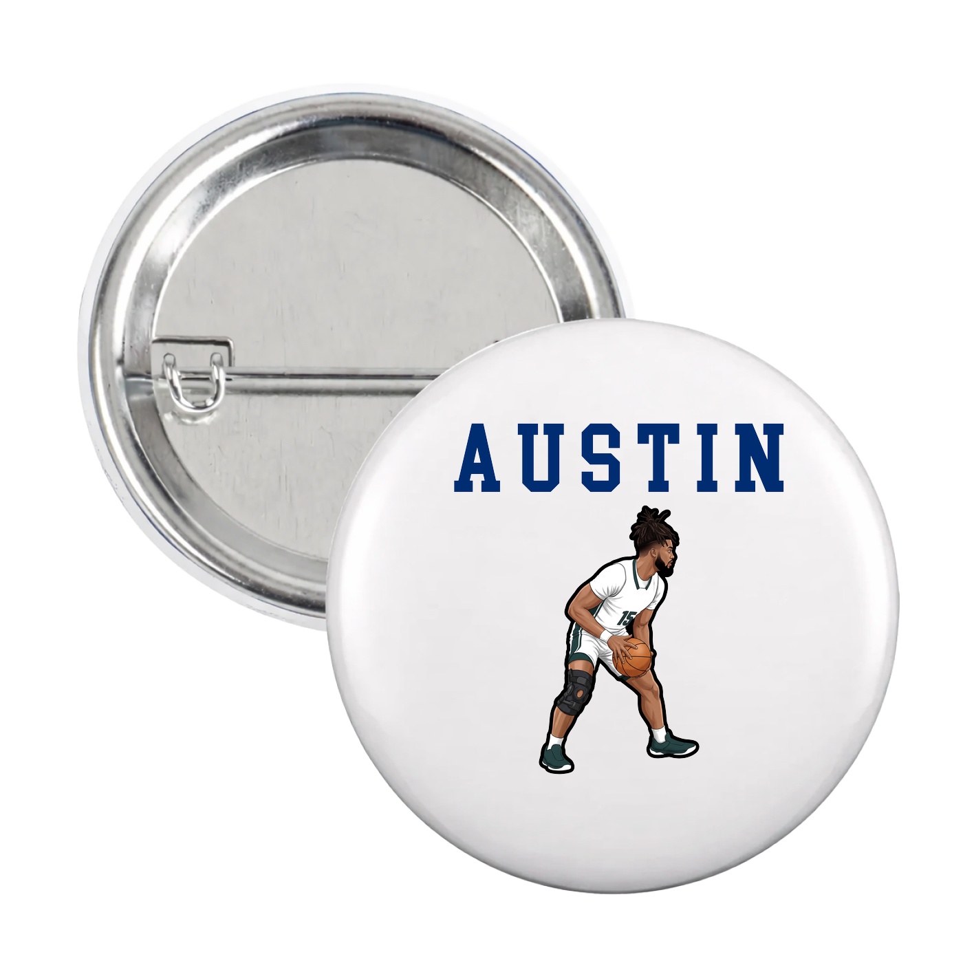 Game Day Button — Shirsey in White