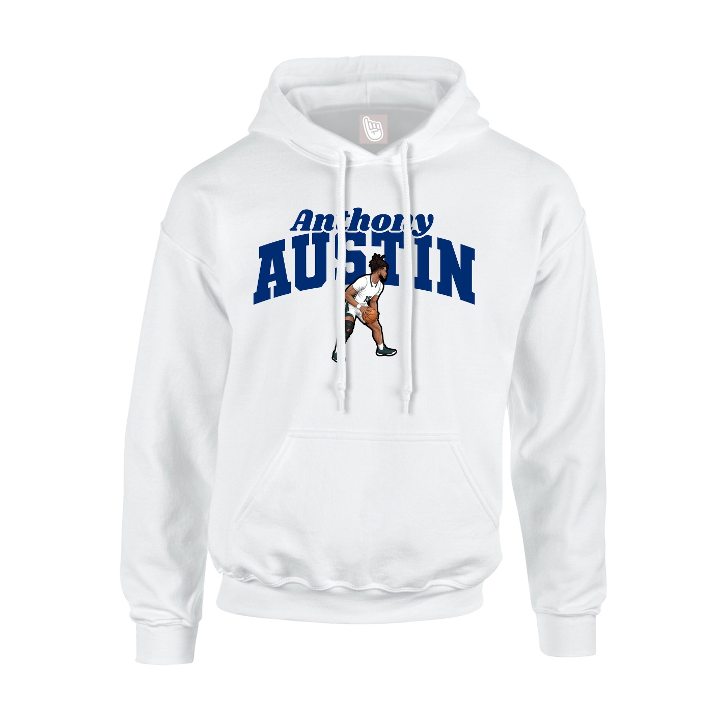 Hoodie — Signature Arch in White