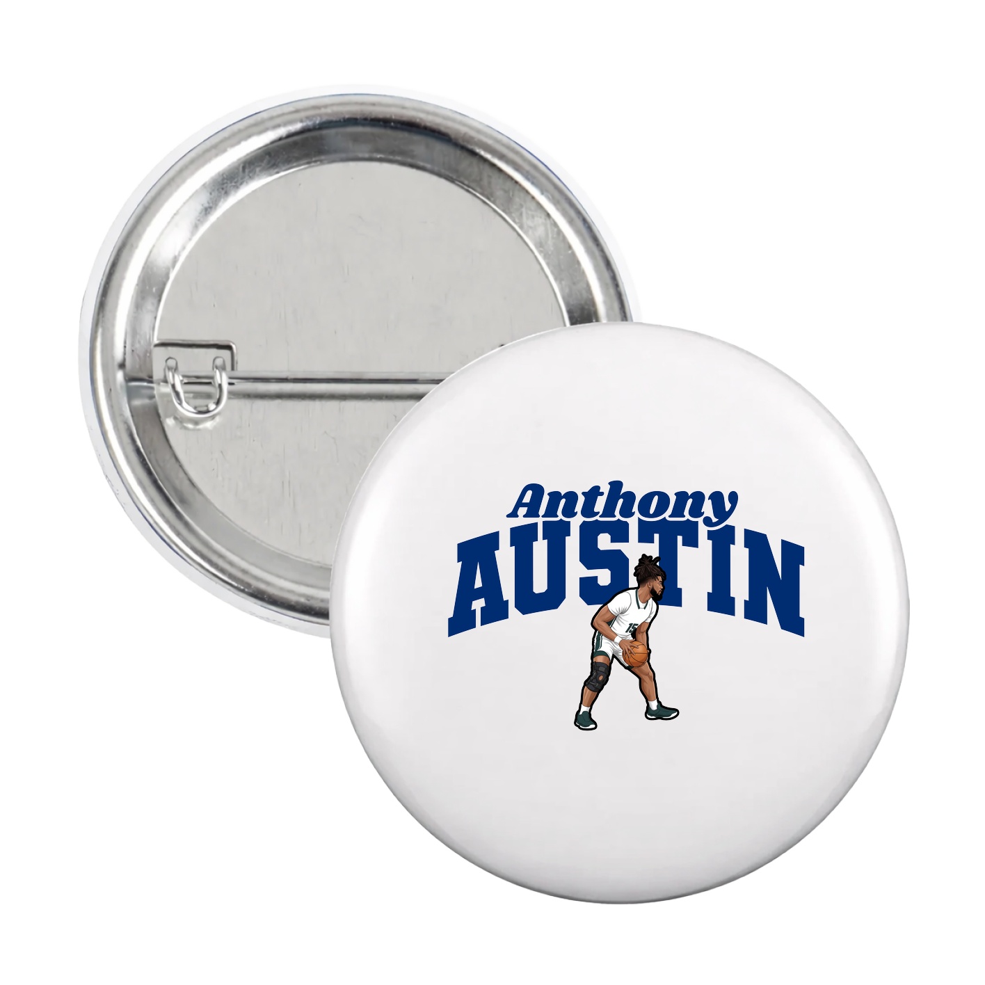 Game Day Button — Signature Arch in White
