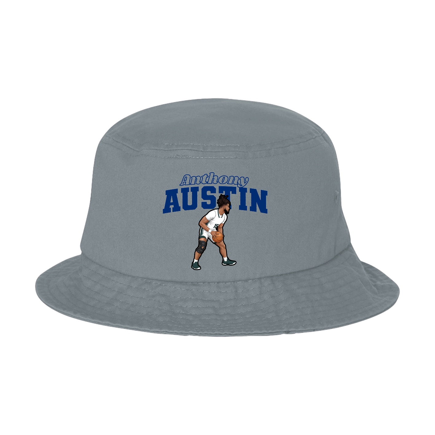 Bucket Cap — Name Arch in Grey