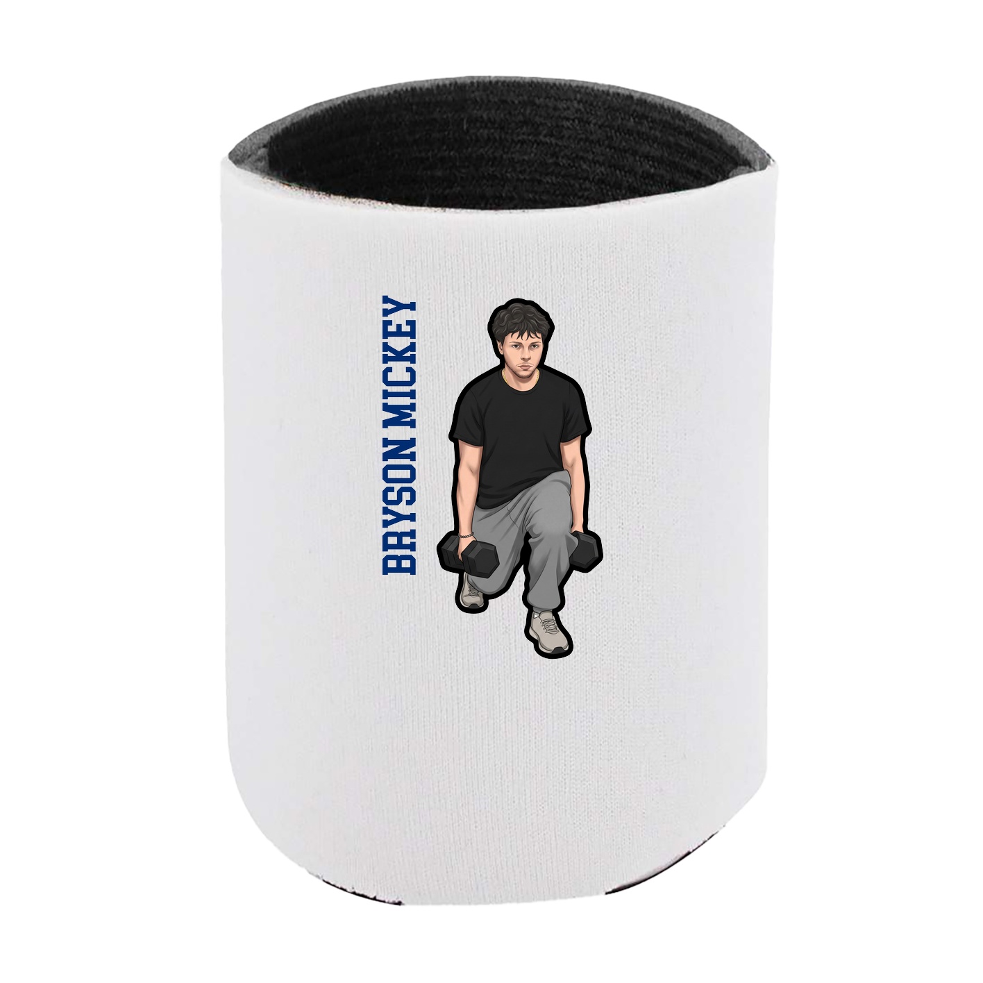 Can Holder — Name Vertical in White