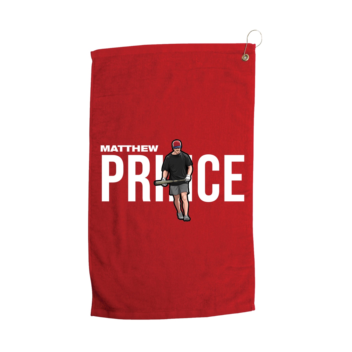Golf Towel — Player Name in Red