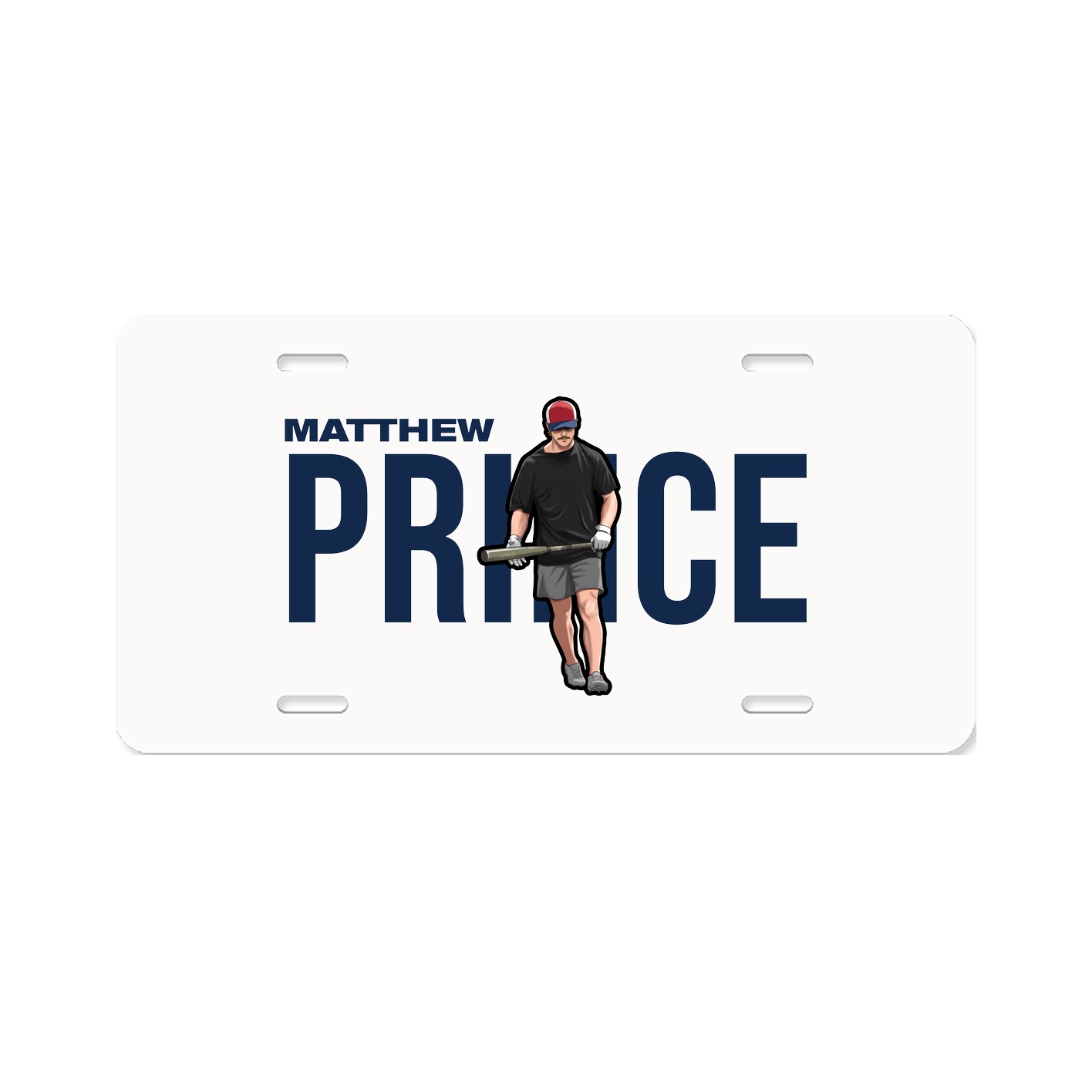 License Plate — Player Name in Classic