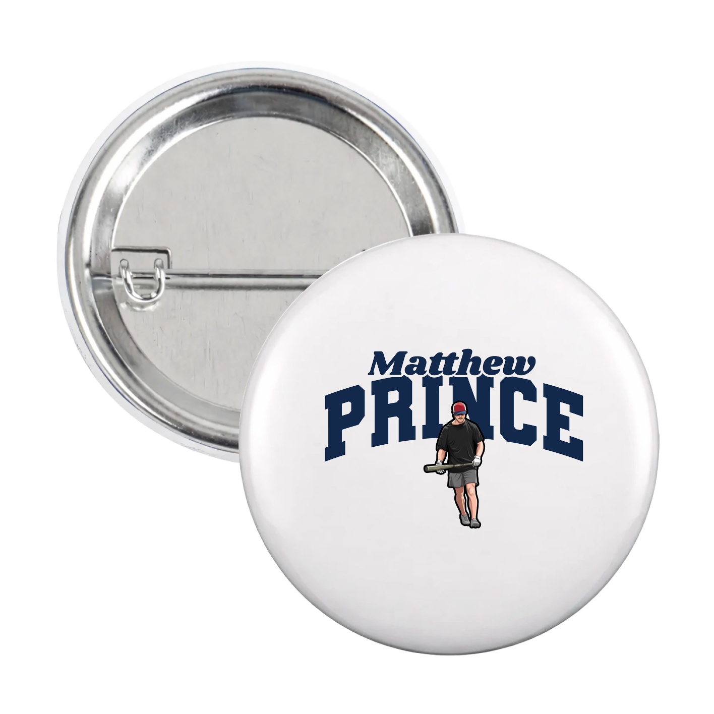 Game Day Button — Signature Arch in White