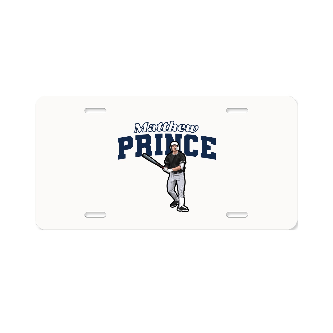 License Plate — Name Arch in Classic