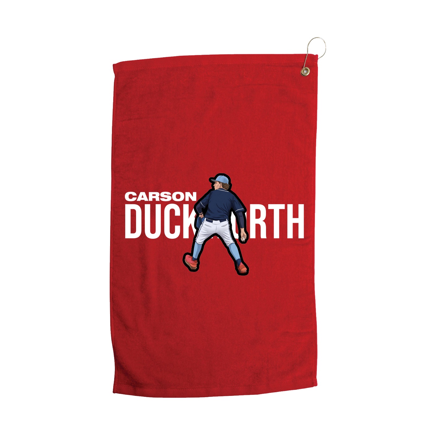 Golf Towel — Player Name in Red