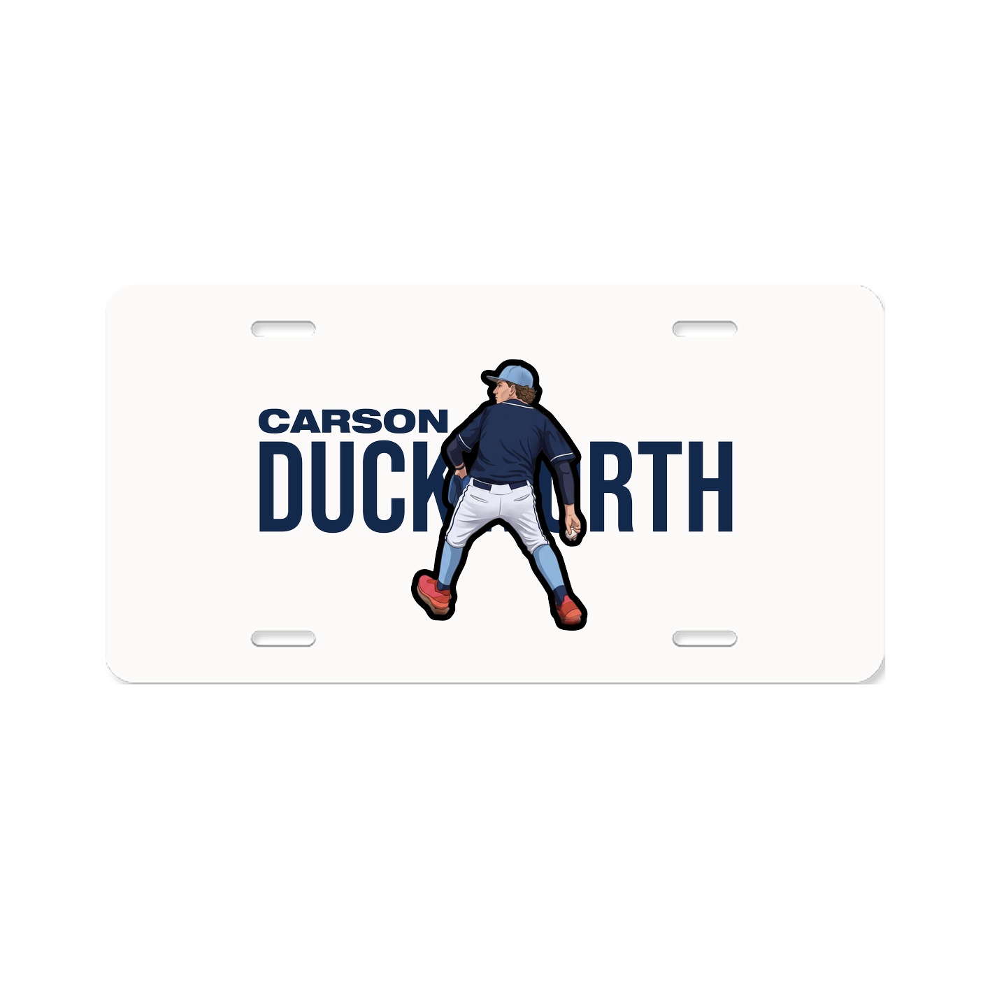 License Plate — Player Name in Classic