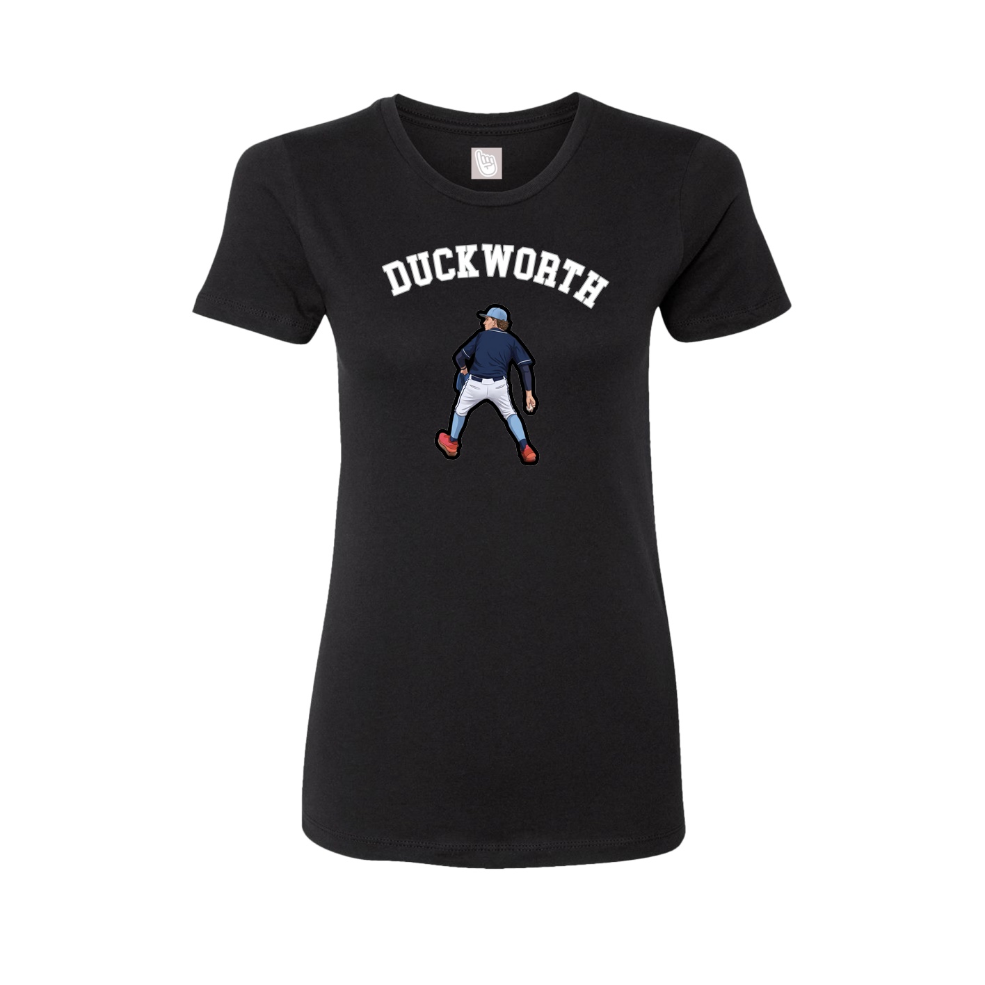 Fitted Women's Tee — Shirsey Arch in Black