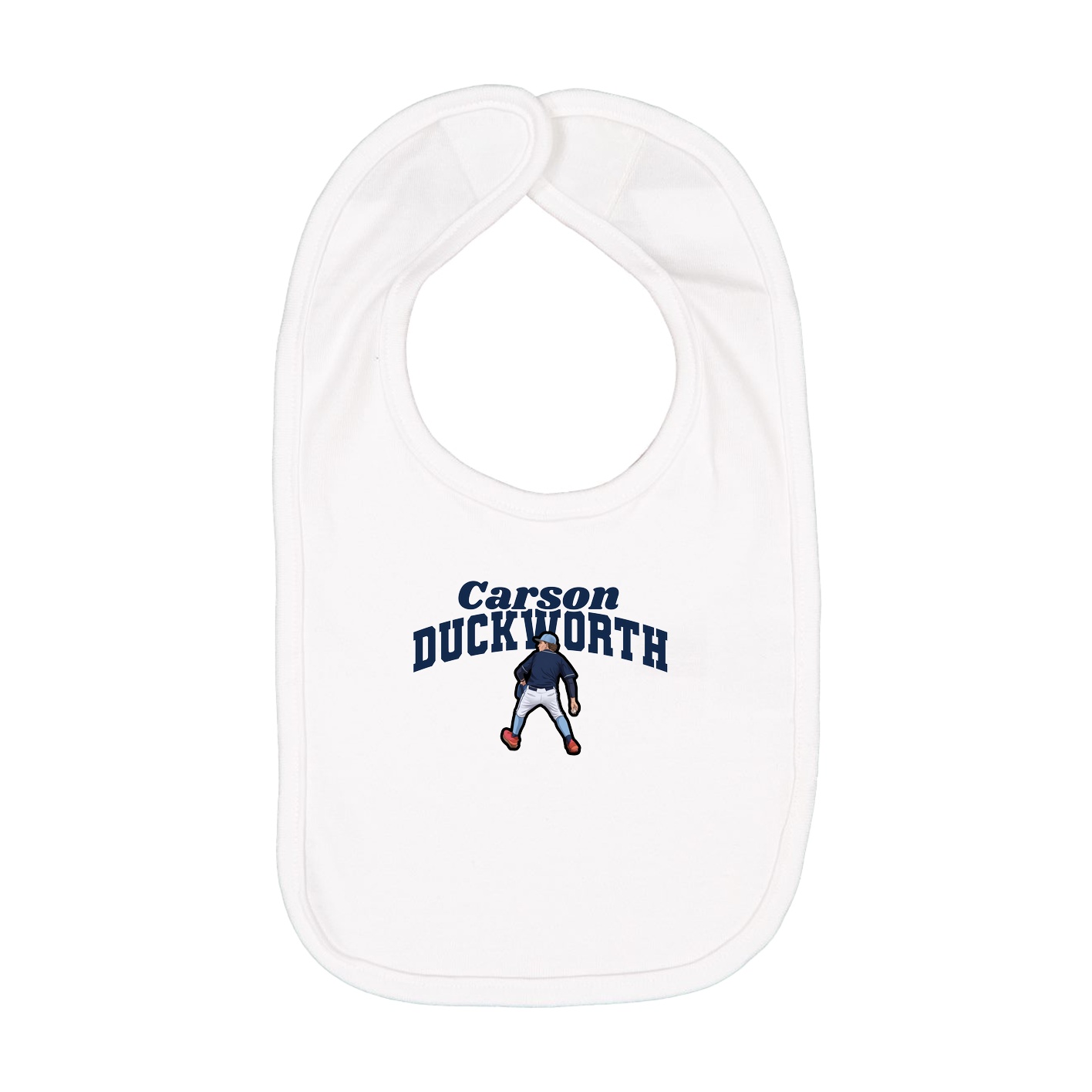 Infant Bib — Signature Arch in White