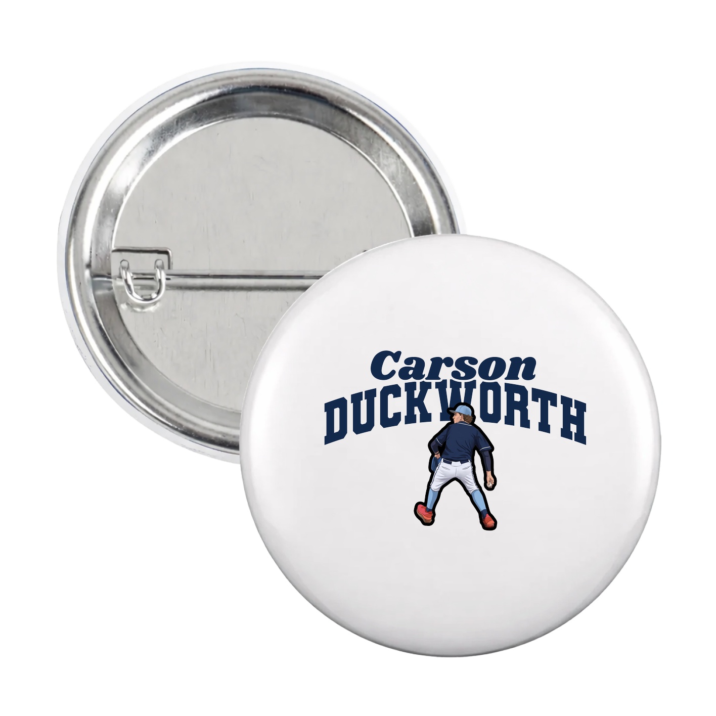 Game Day Button — Signature Arch in White