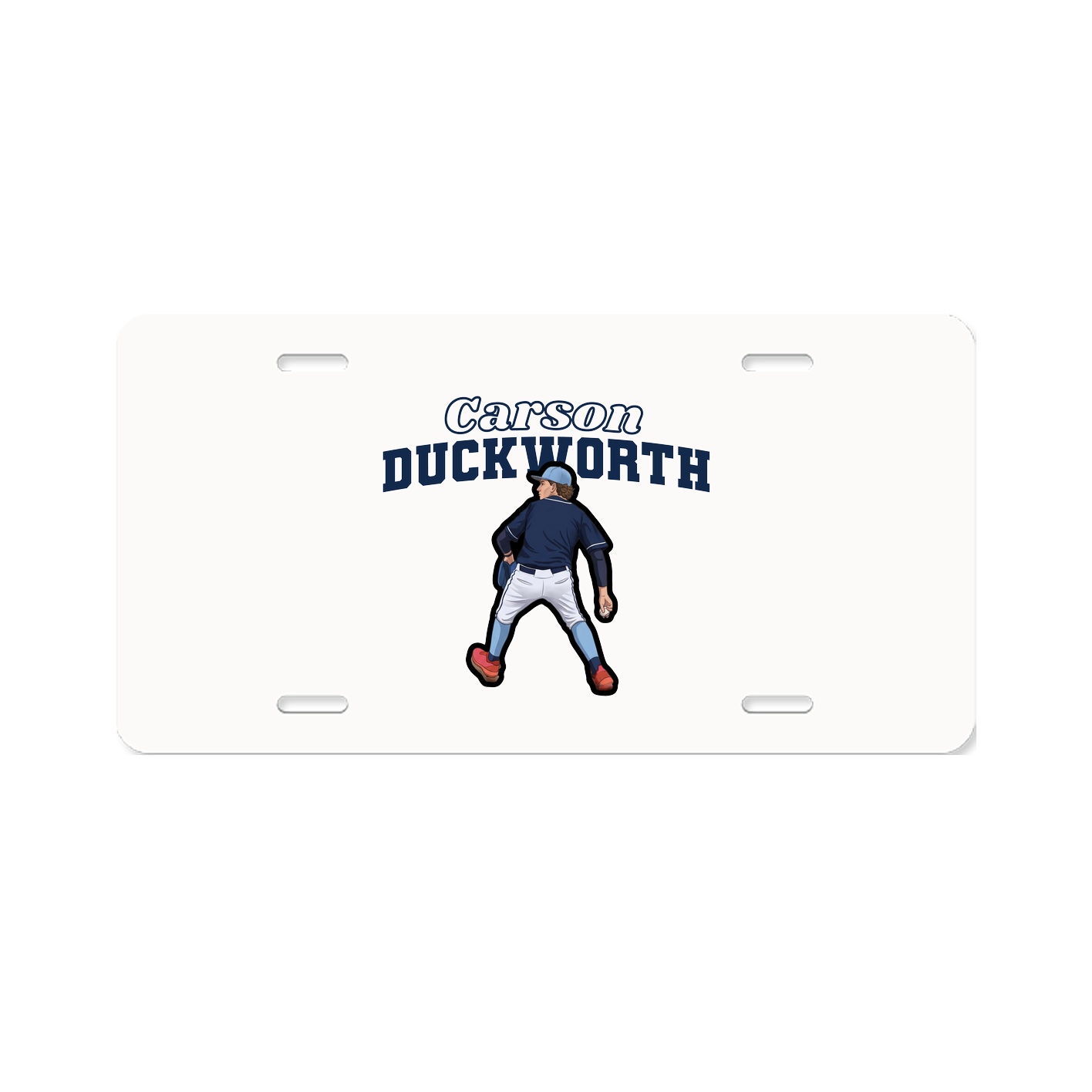 License Plate — Name Arch in Classic