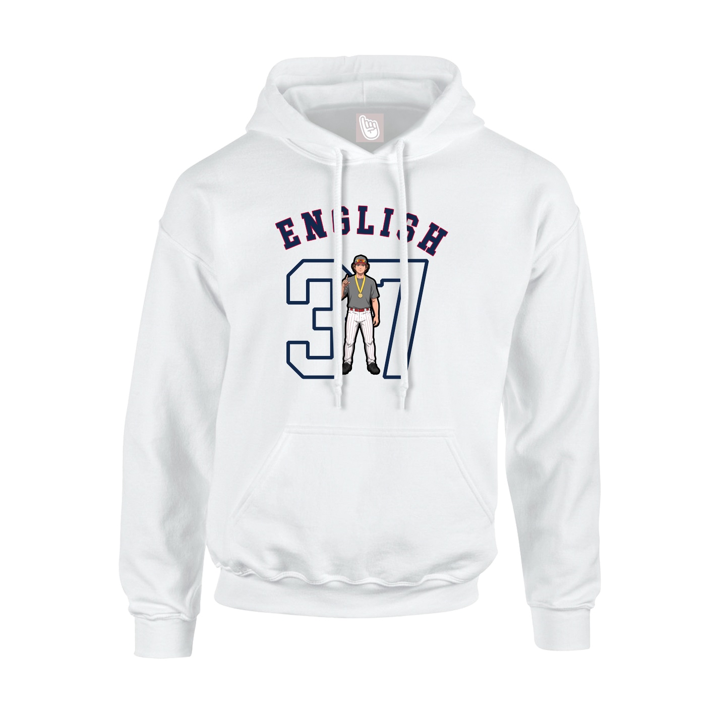 Youth Hoodie — Shirsey Arch in White