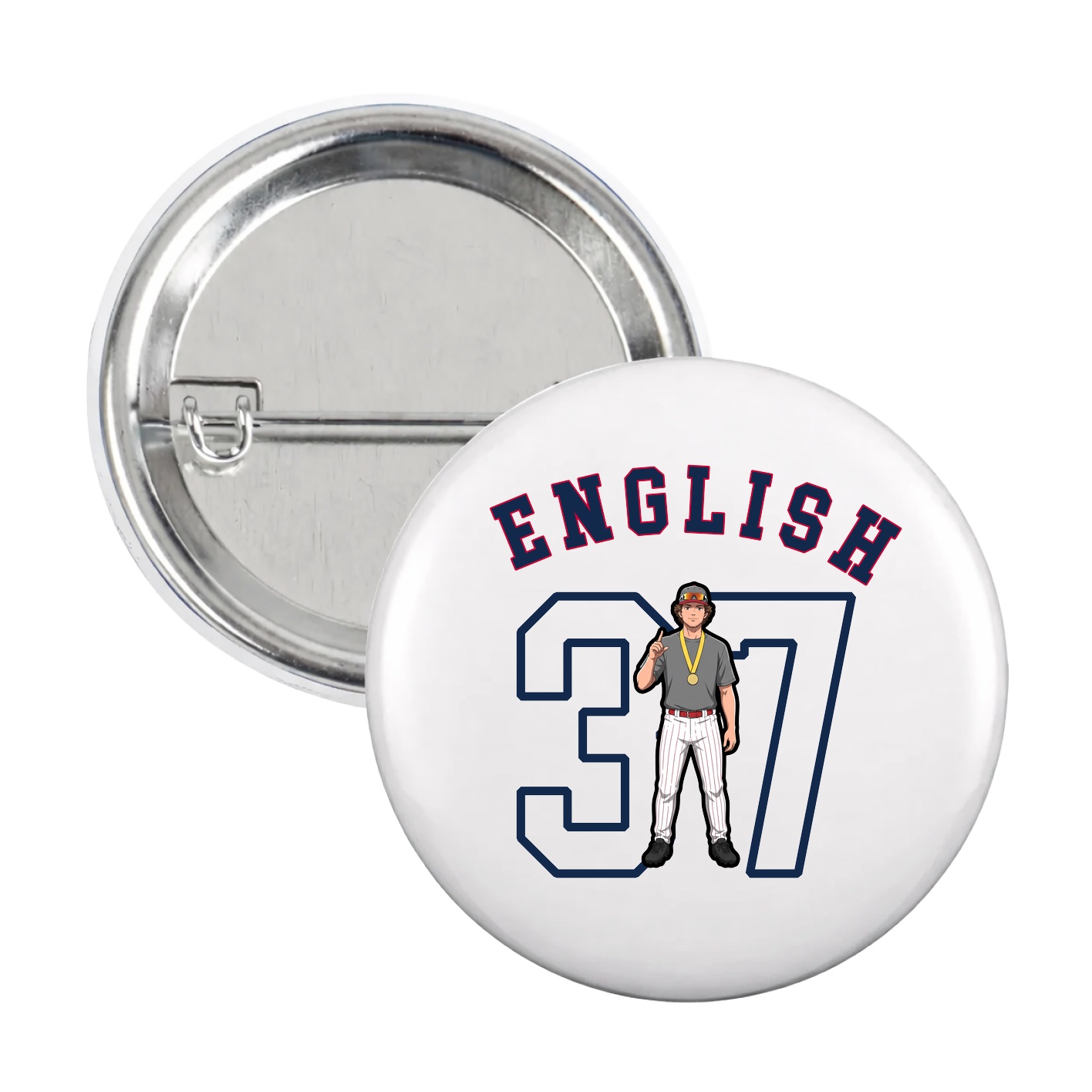 Game Day Button — Shirsey Arch in White