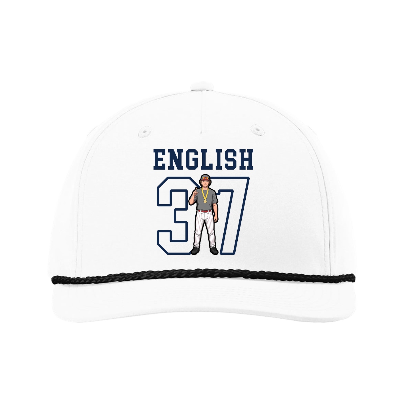 Five-Panel Classic Rope Cap — Shirsey in White