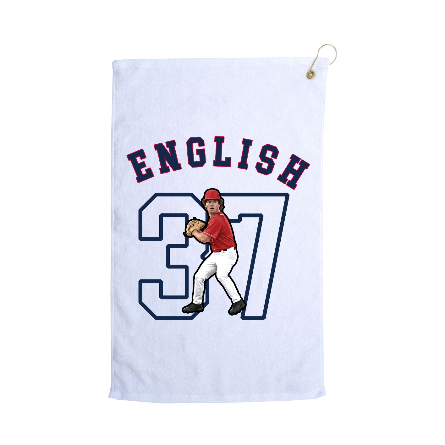 Golf Towel — Shirsey Arch in White