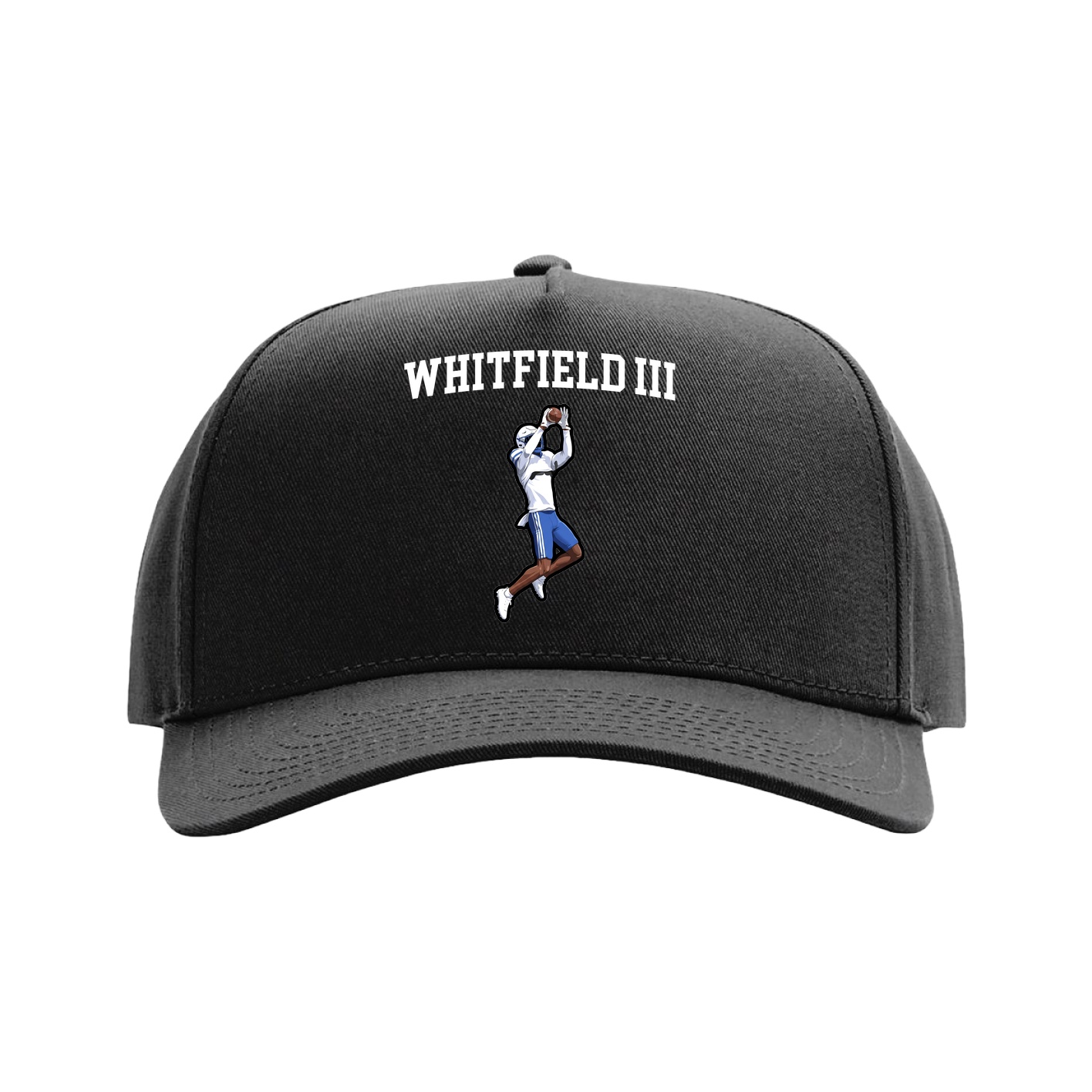 Full Fabric Five-Panel Champ Cap — Shirsey in Black