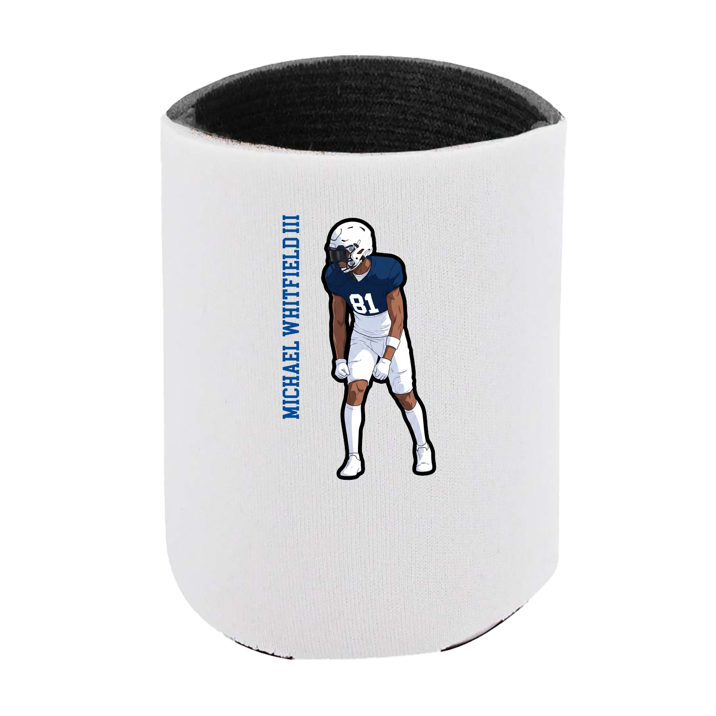 Can Holder — Name Vertical in White
