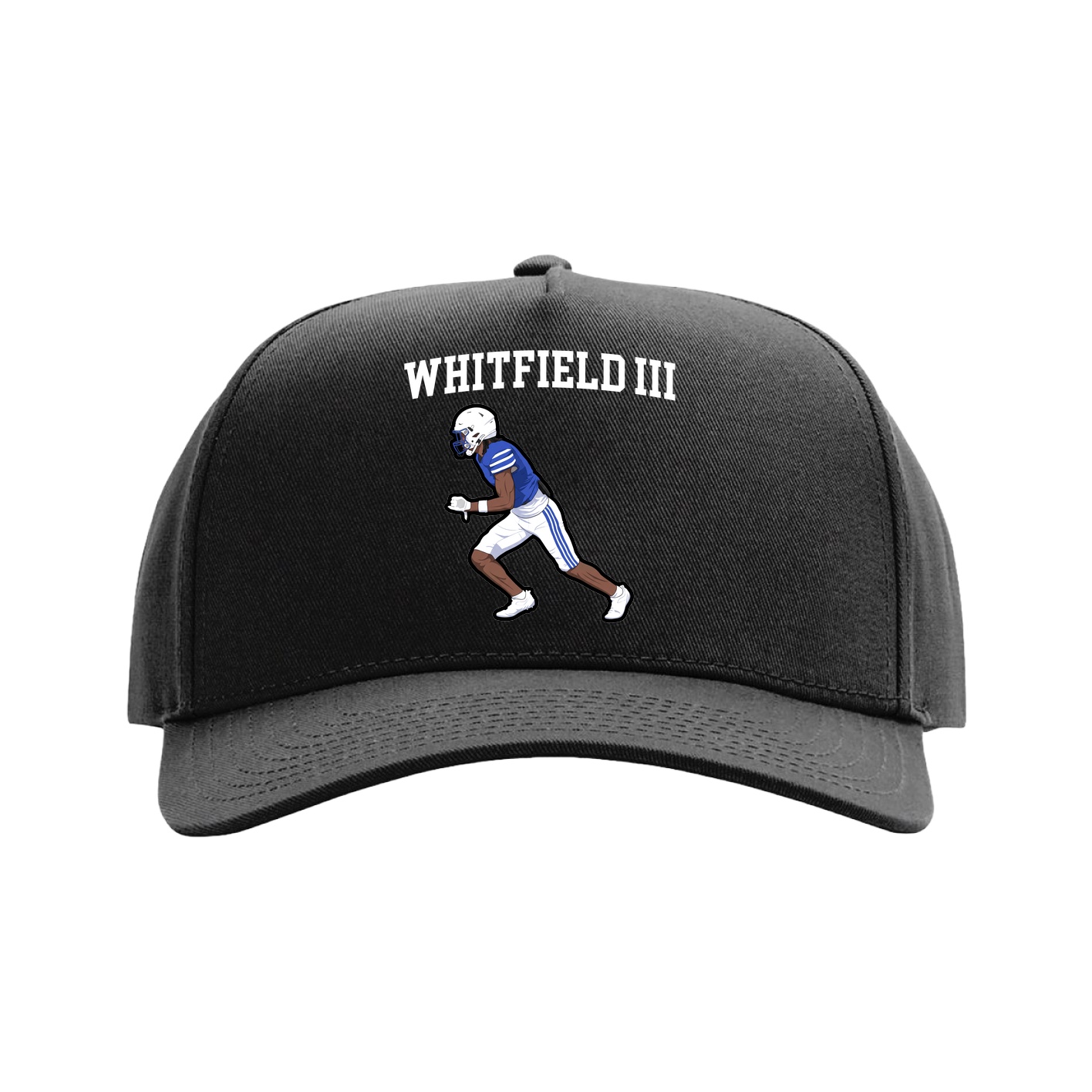 Full Fabric Five-Panel Champ Cap — Shirsey in Black