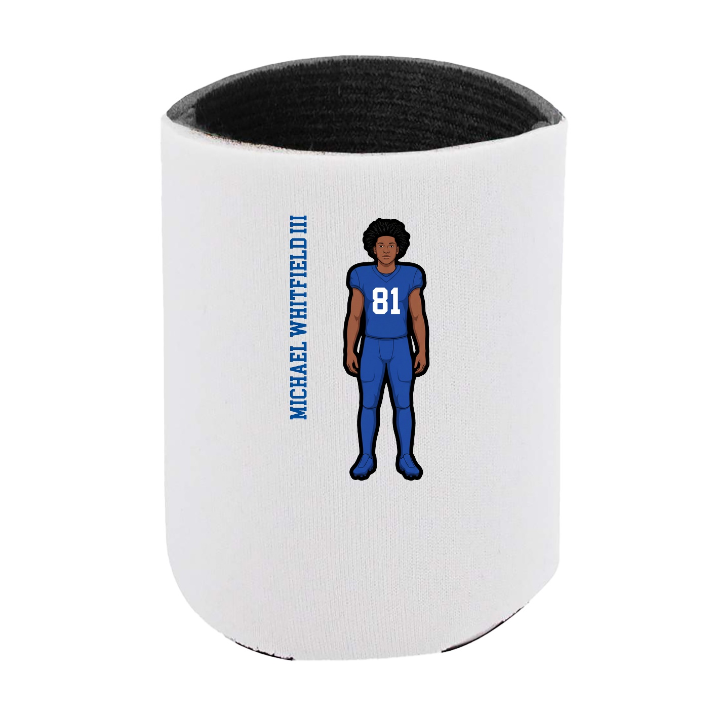 Can Holder — Name Vertical in White