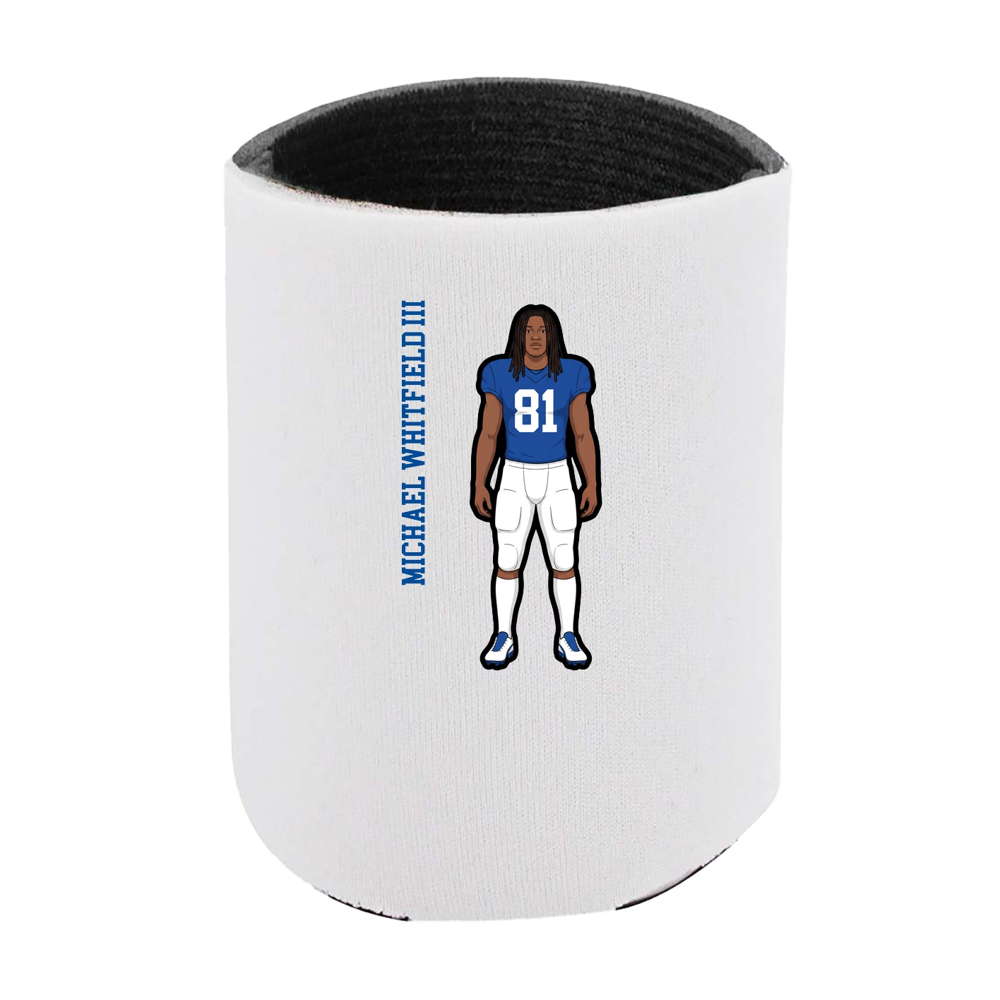 Can Holder — Name Vertical in White