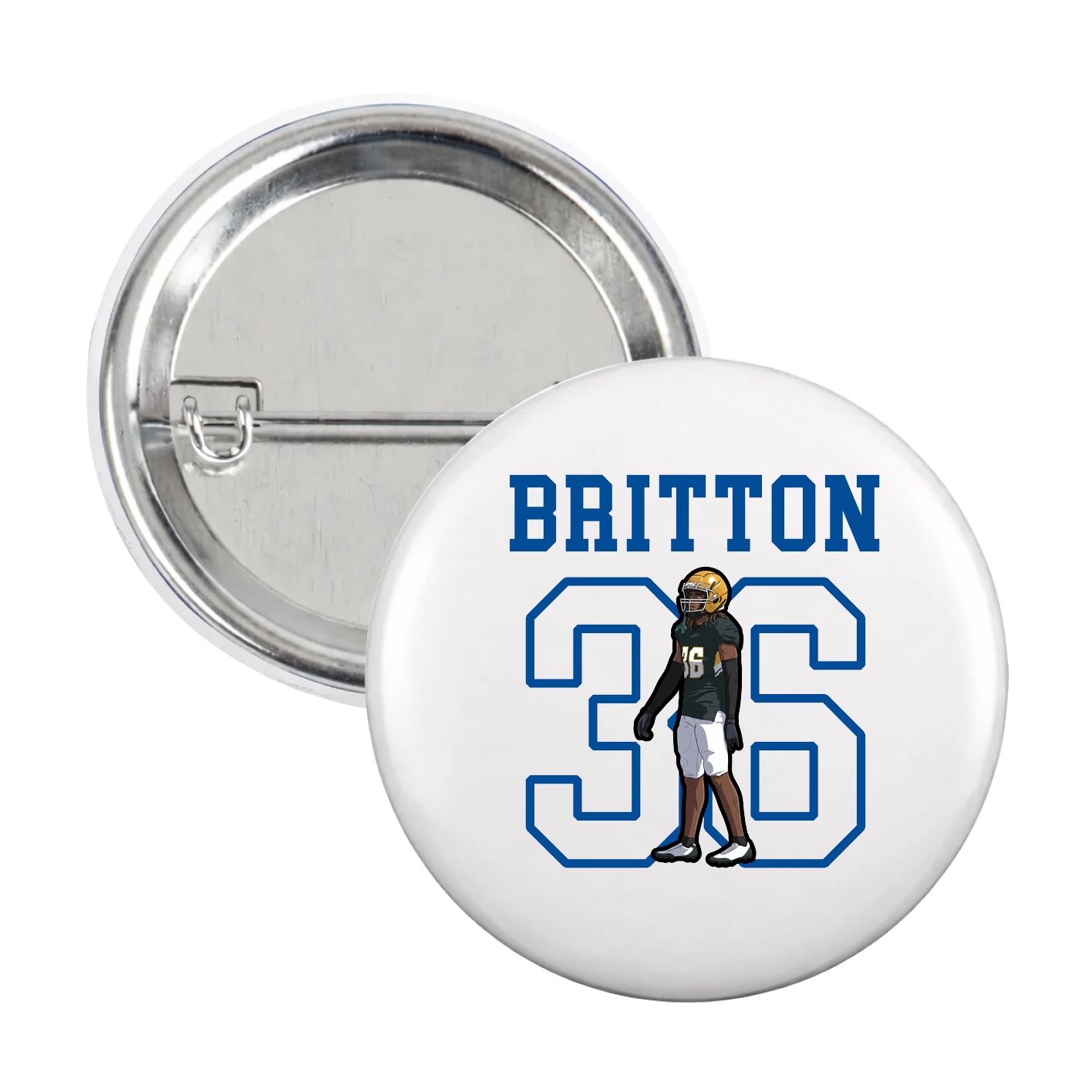 Game Day Button — Shirsey in White