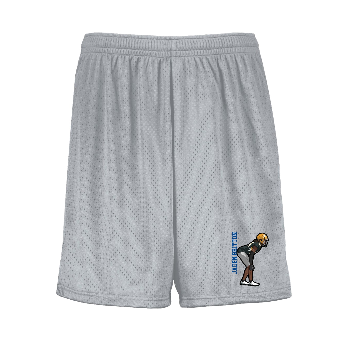 Shorts — Name Vertical in Silver
