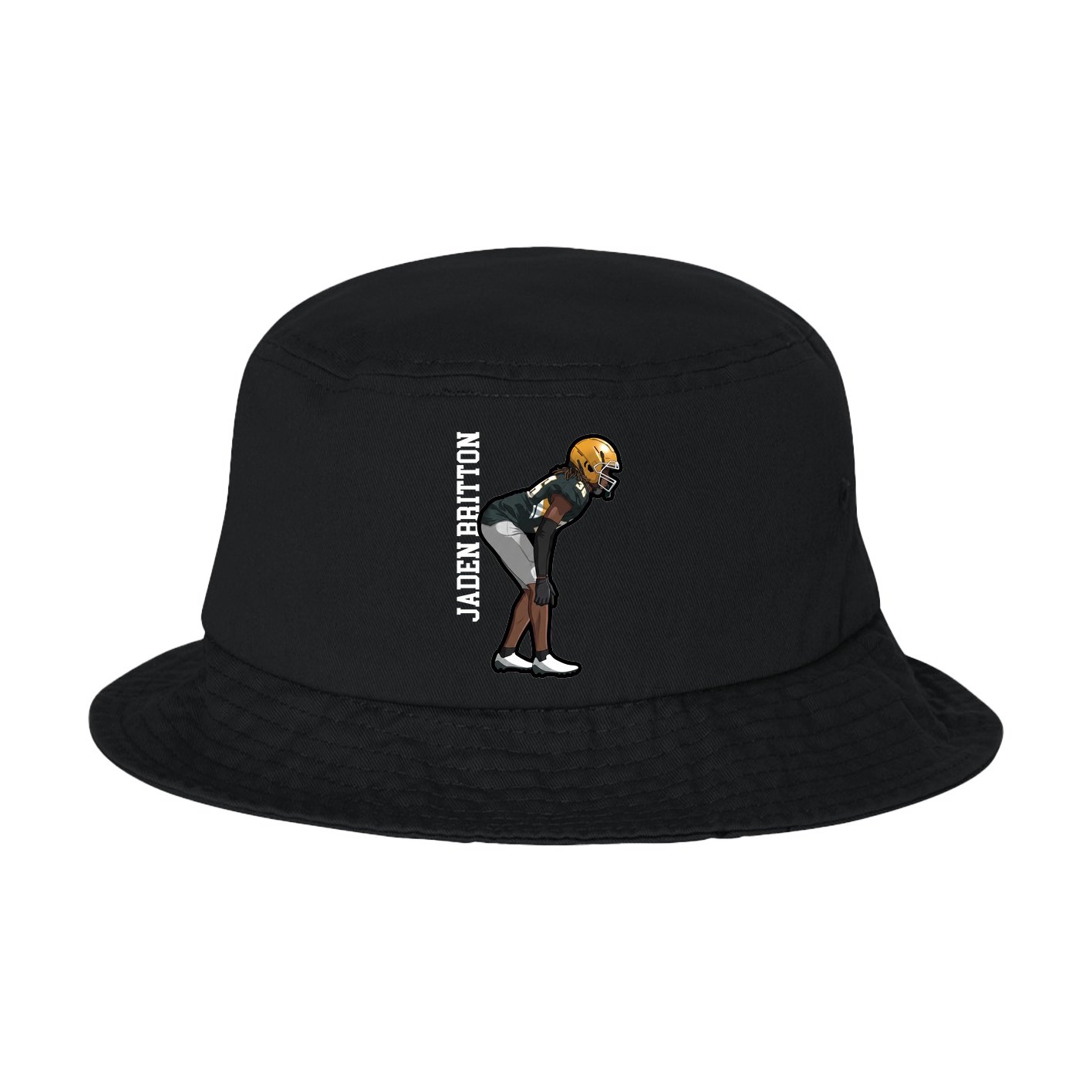 Bucket Cap — Name Vertical in Black