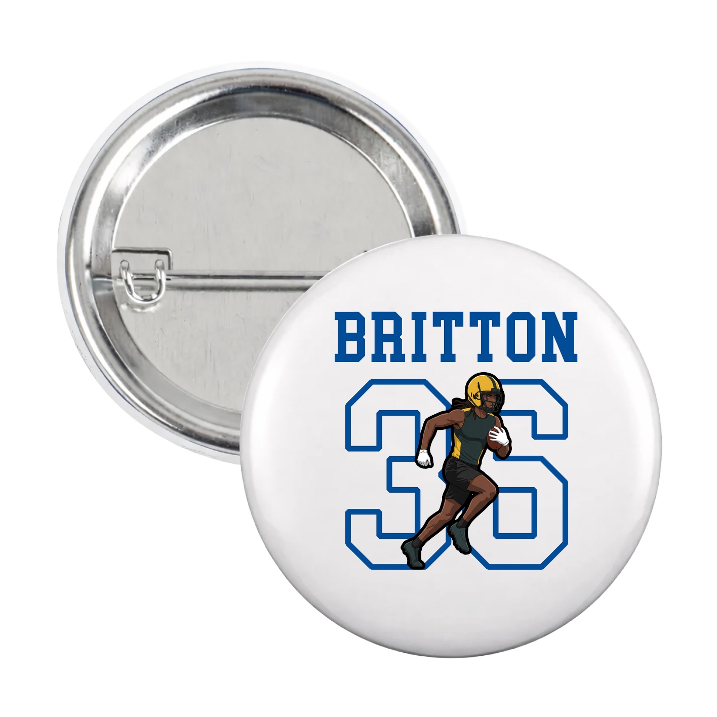 Game Day Button — Shirsey in White