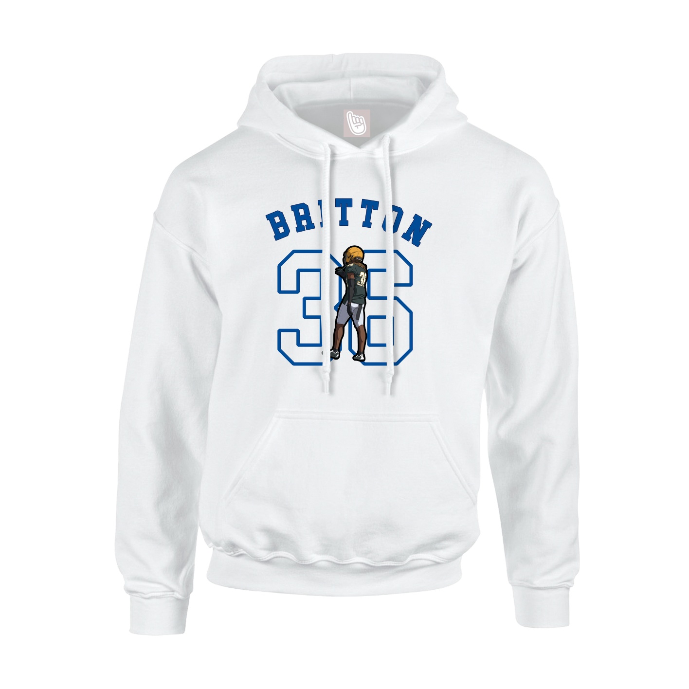 Youth Hoodie — Shirsey Arch in White