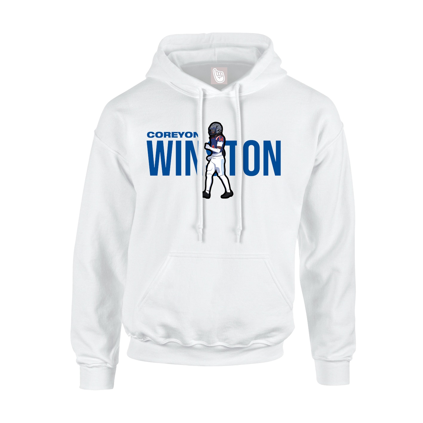 Hoodie — Player Name in White