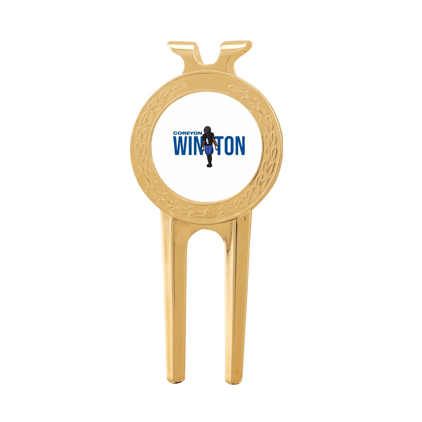 Divot Tool with Ball Marker — Player Name in Classic