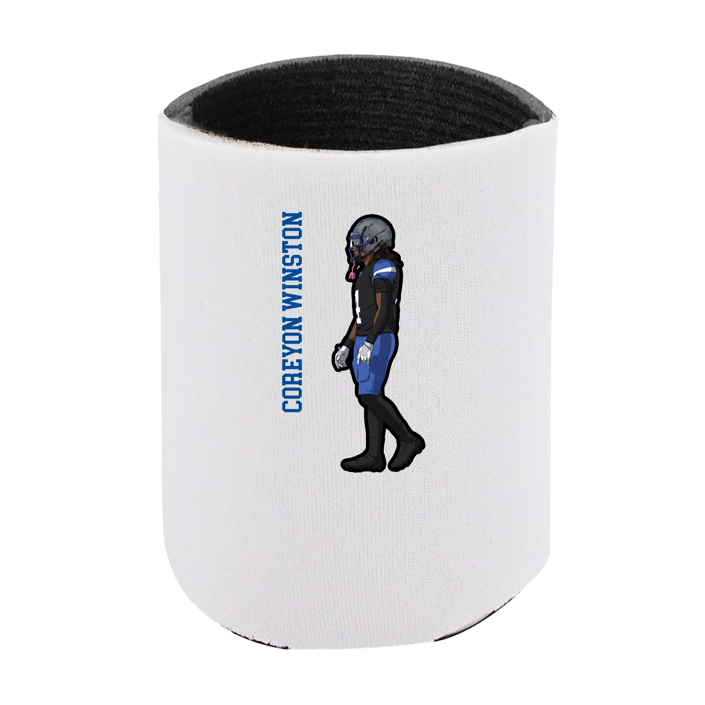 Can Holder — Name Vertical in White