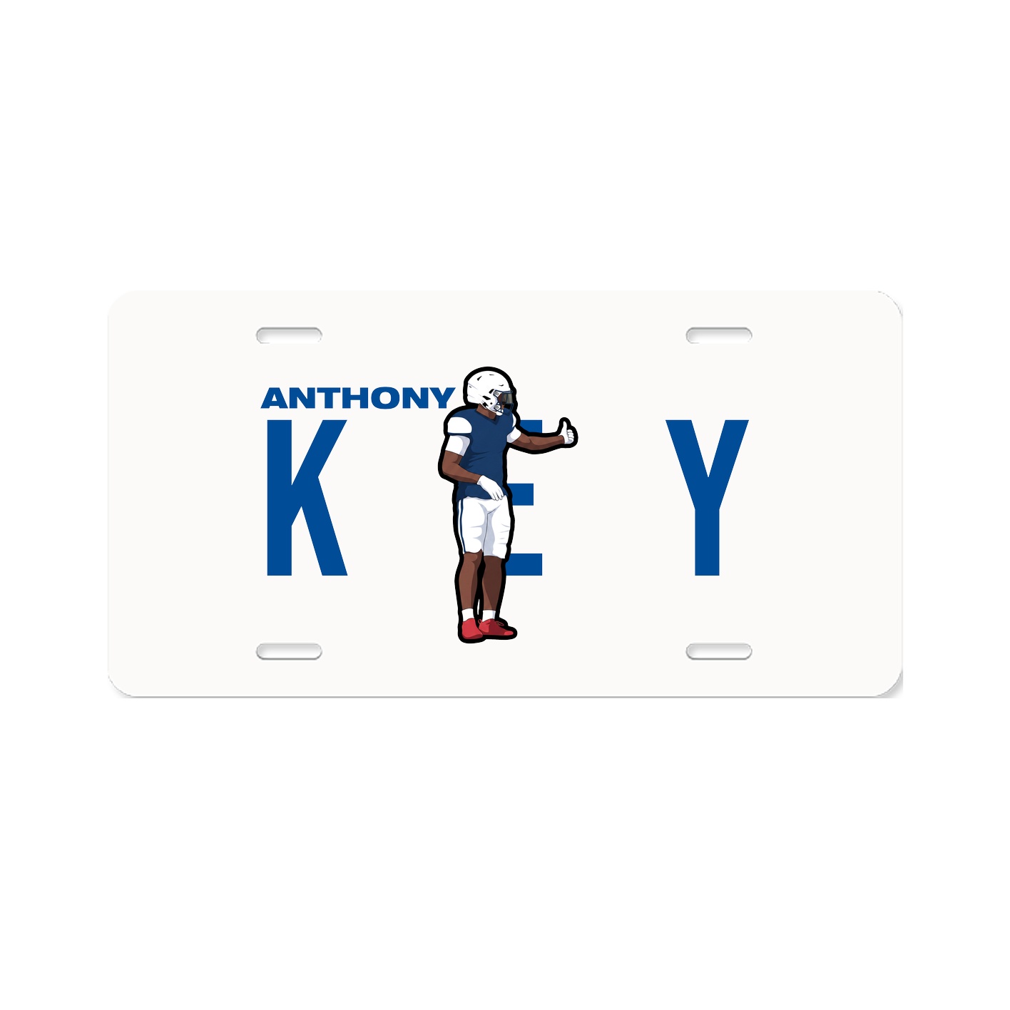 License Plate — Player Name in Classic