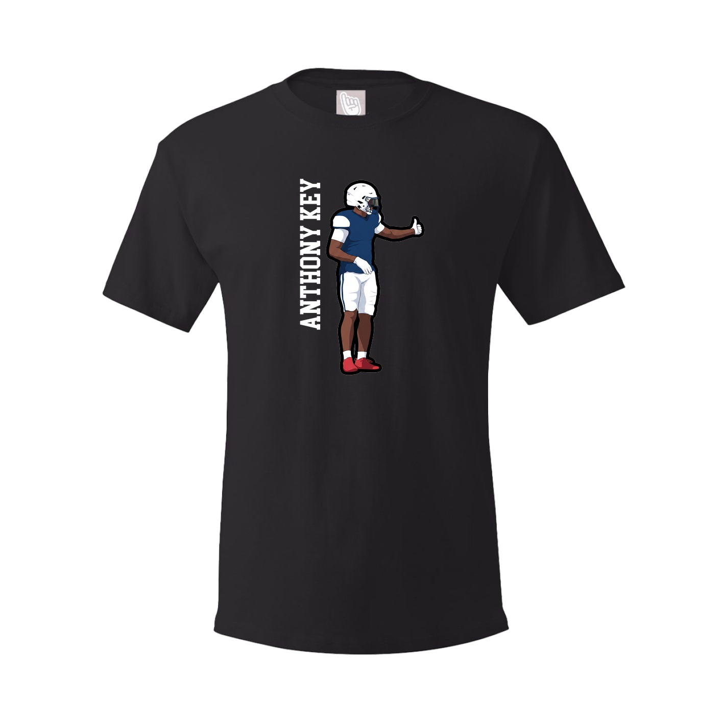 Tee — Name Vertical in Black