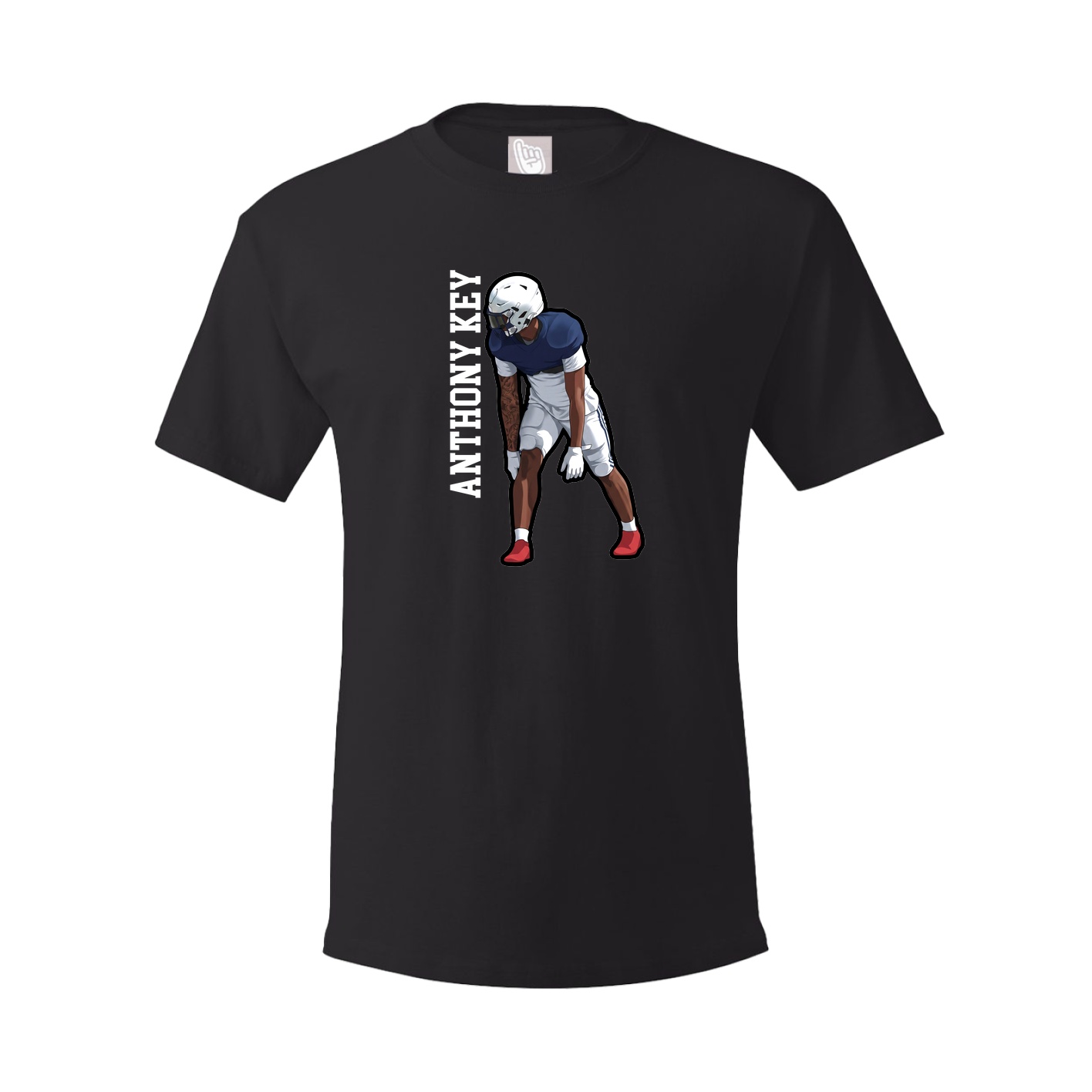 Tee — Name Vertical in Black