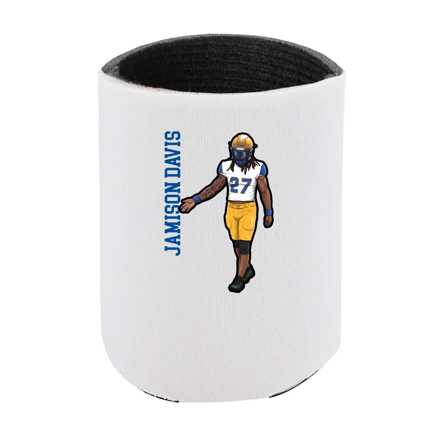 Can Holder — Name Vertical in White