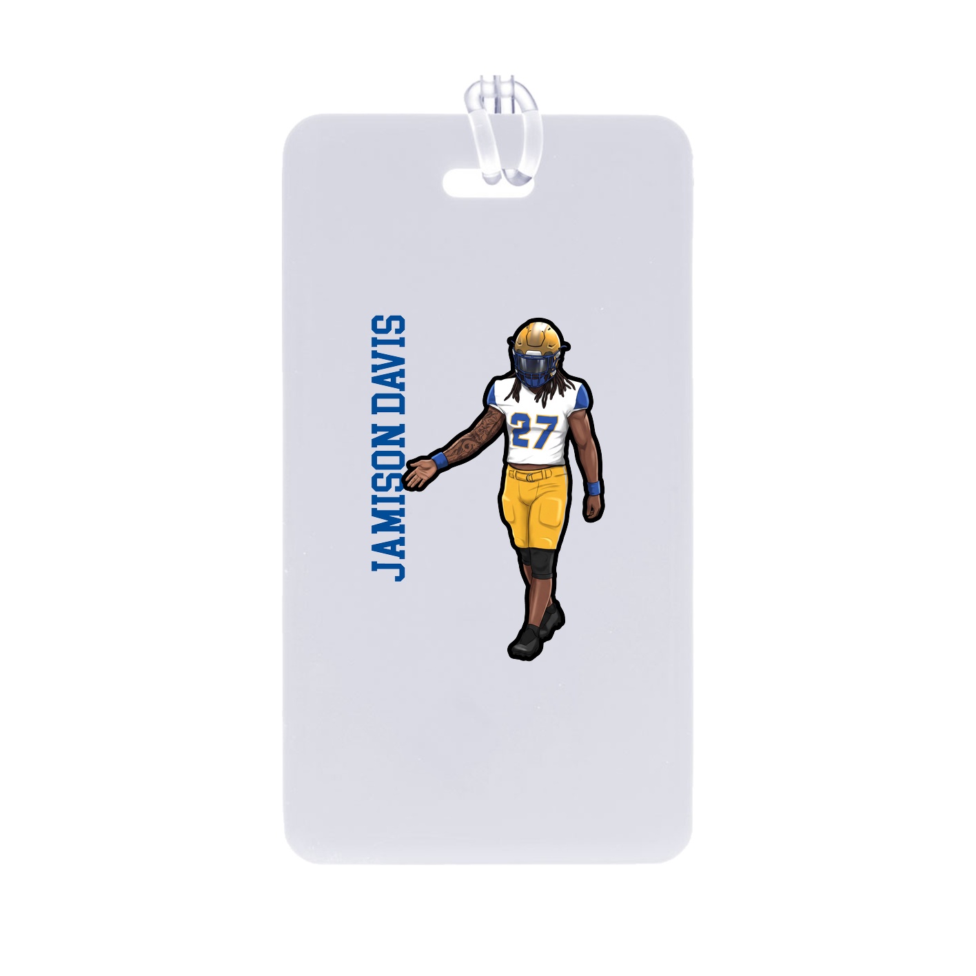 Bag Tag — Name Vertical in Classic