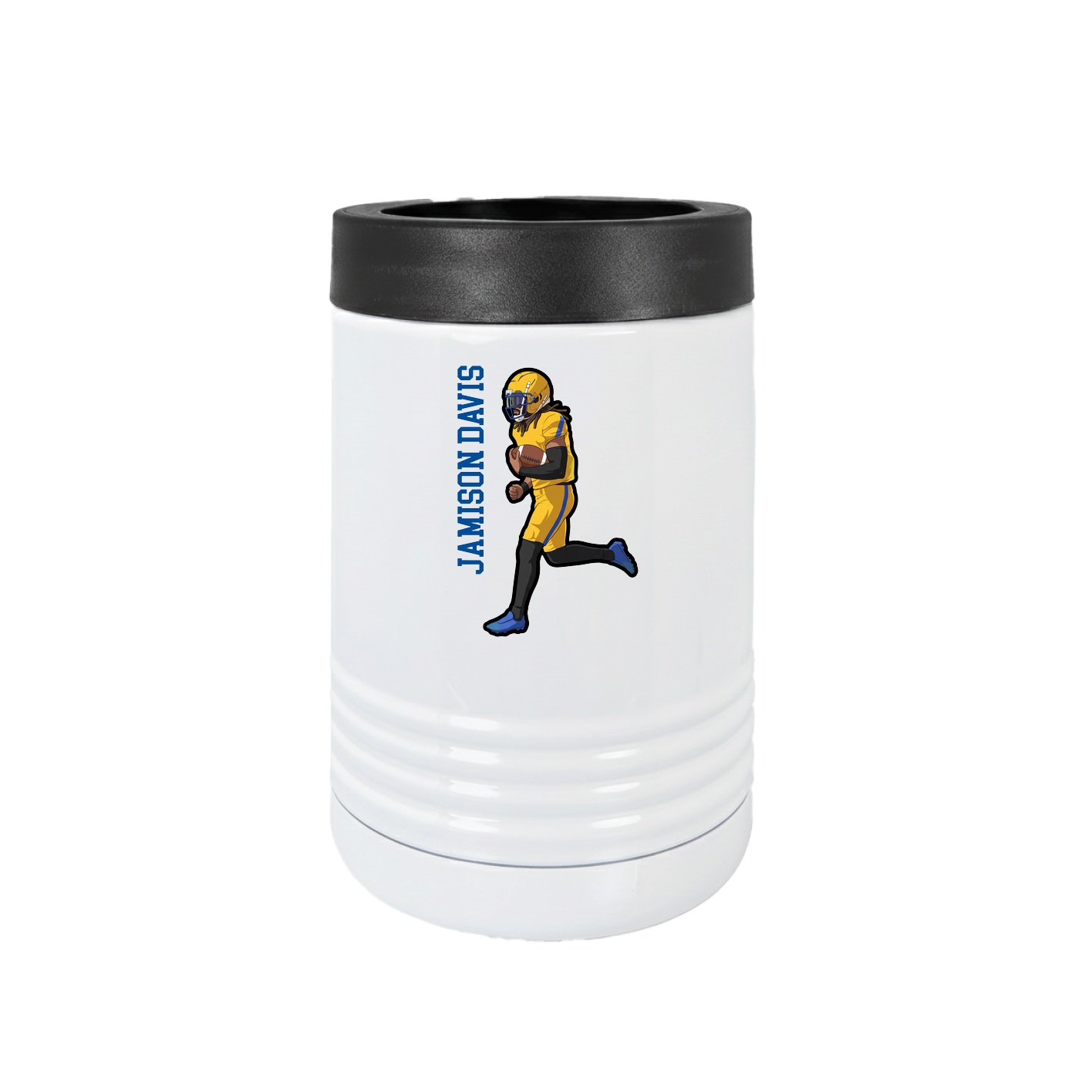 Beverage Holder — Name Vertical in White
