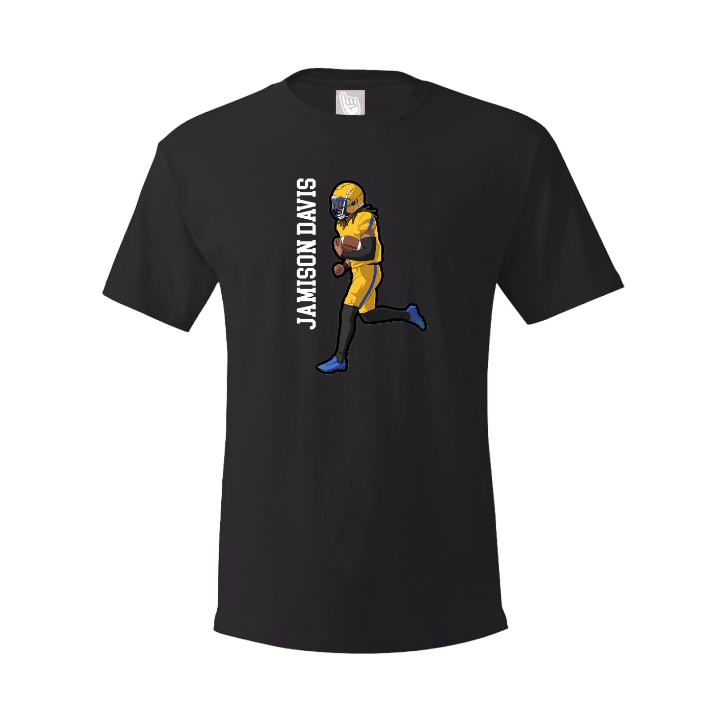 Tee — Name Vertical in Black