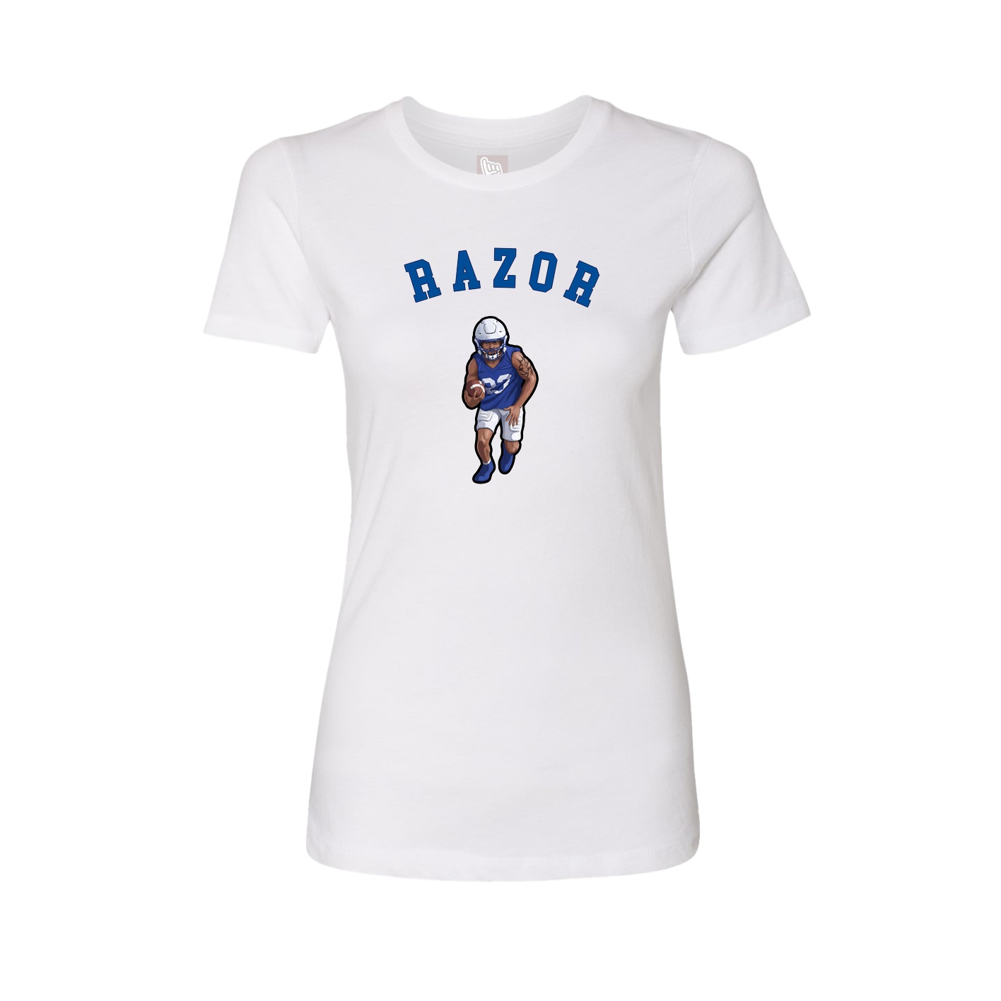 Fitted Women's Tee — Shirsey Arch in White