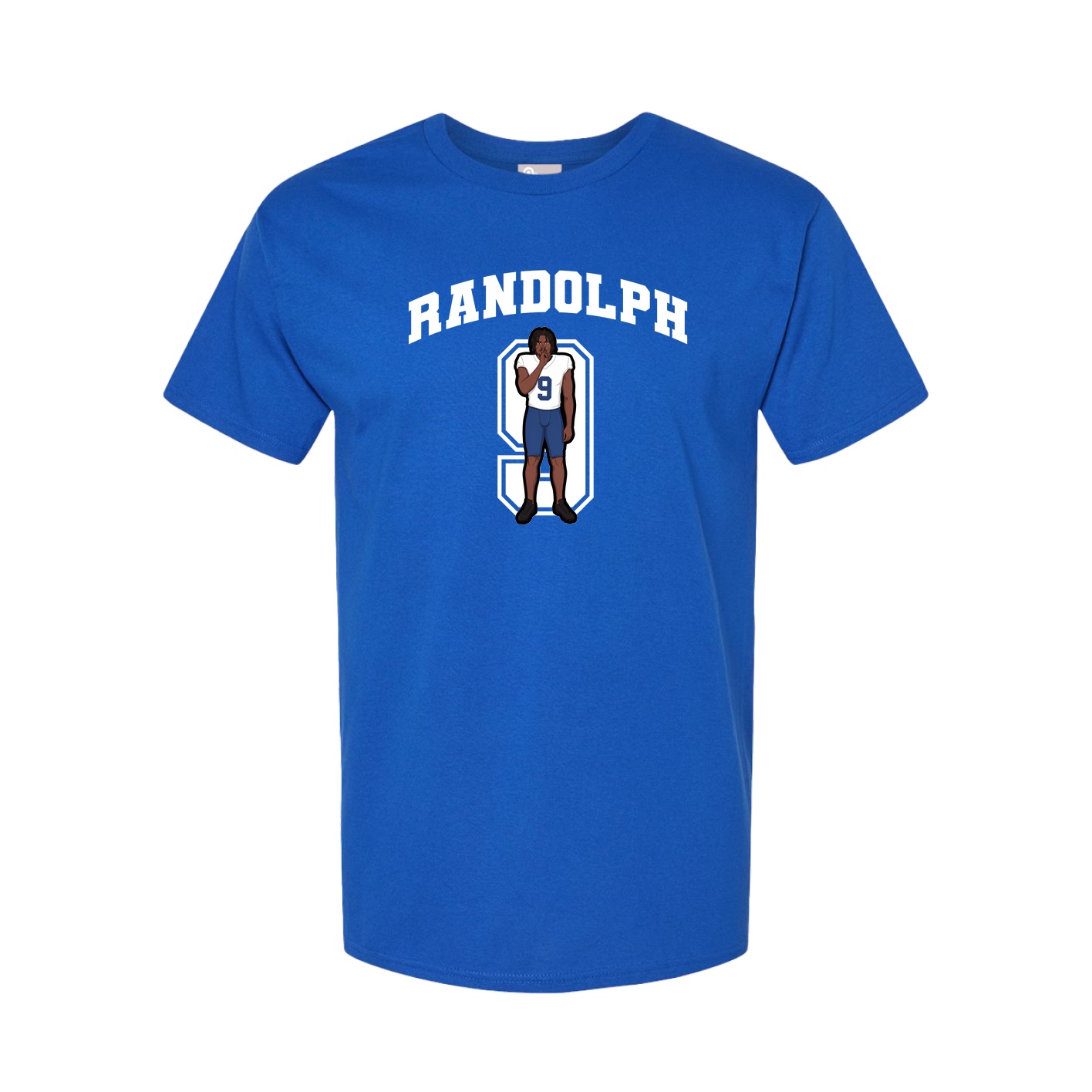 Youth Tee — Number in Royal